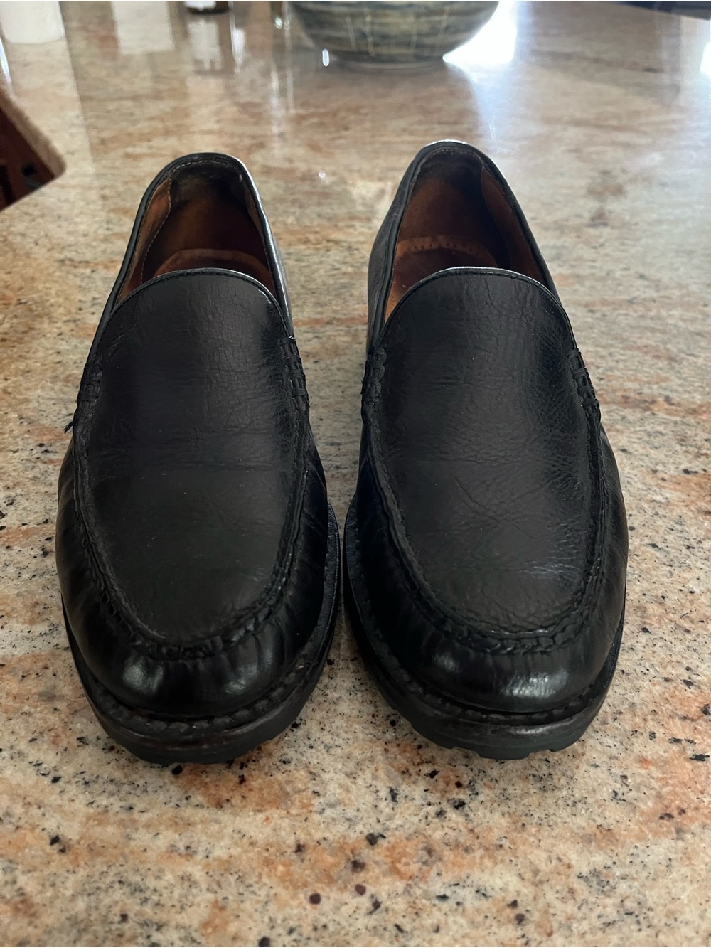 Cole Haan Black Leather Slip-On Loafers